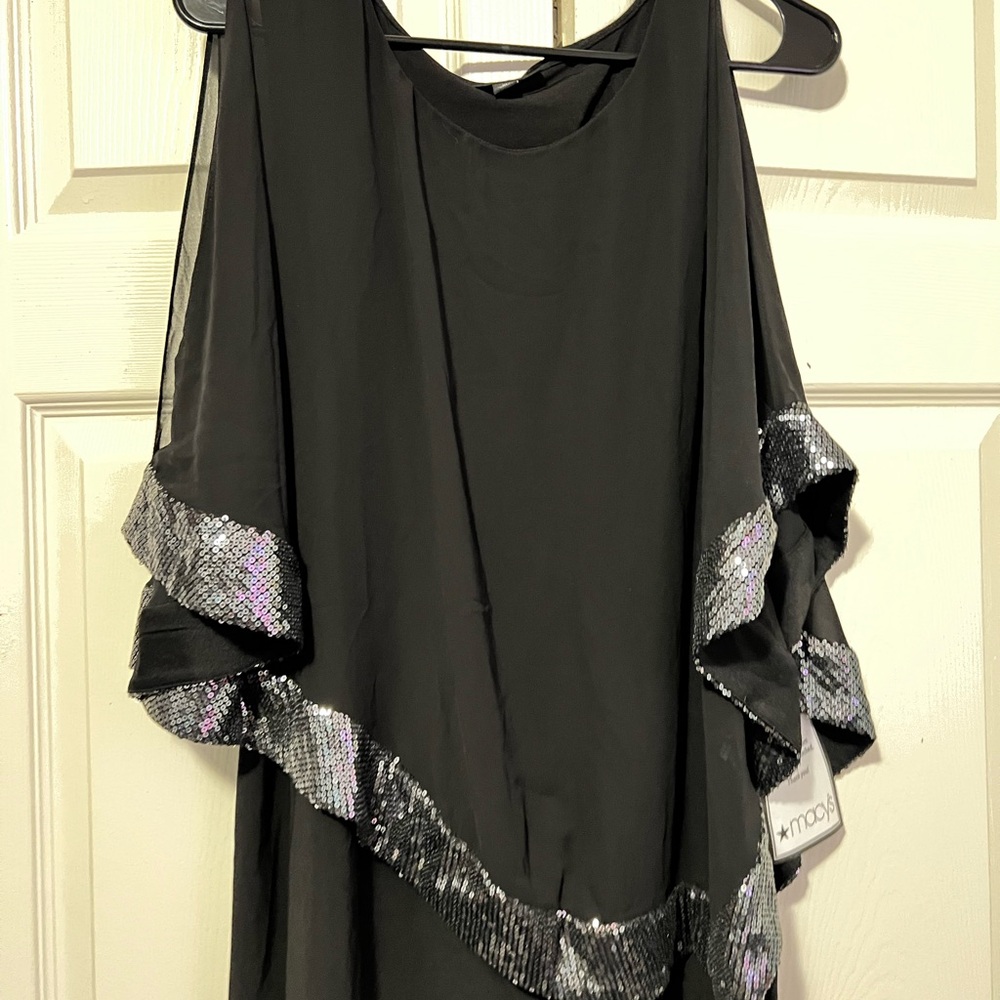 Black and Silver Women's Top